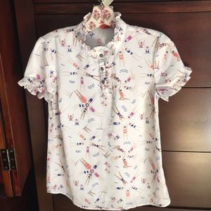 ❤ Modcloth Swimmers Top